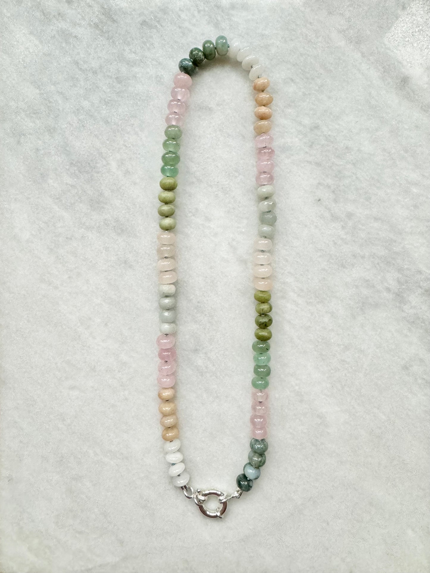 Hand Knotted Candy Gems Necklace