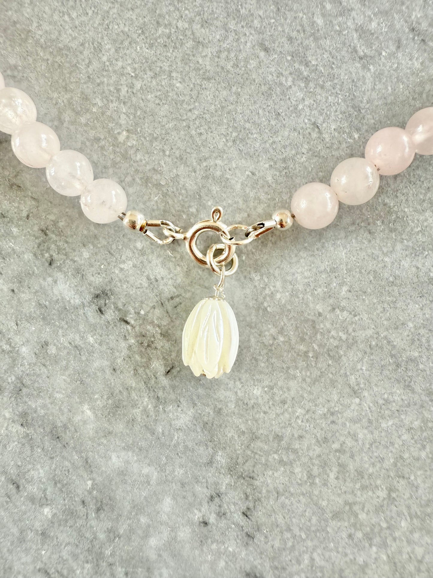 Rose Quartz Beaded Necklace