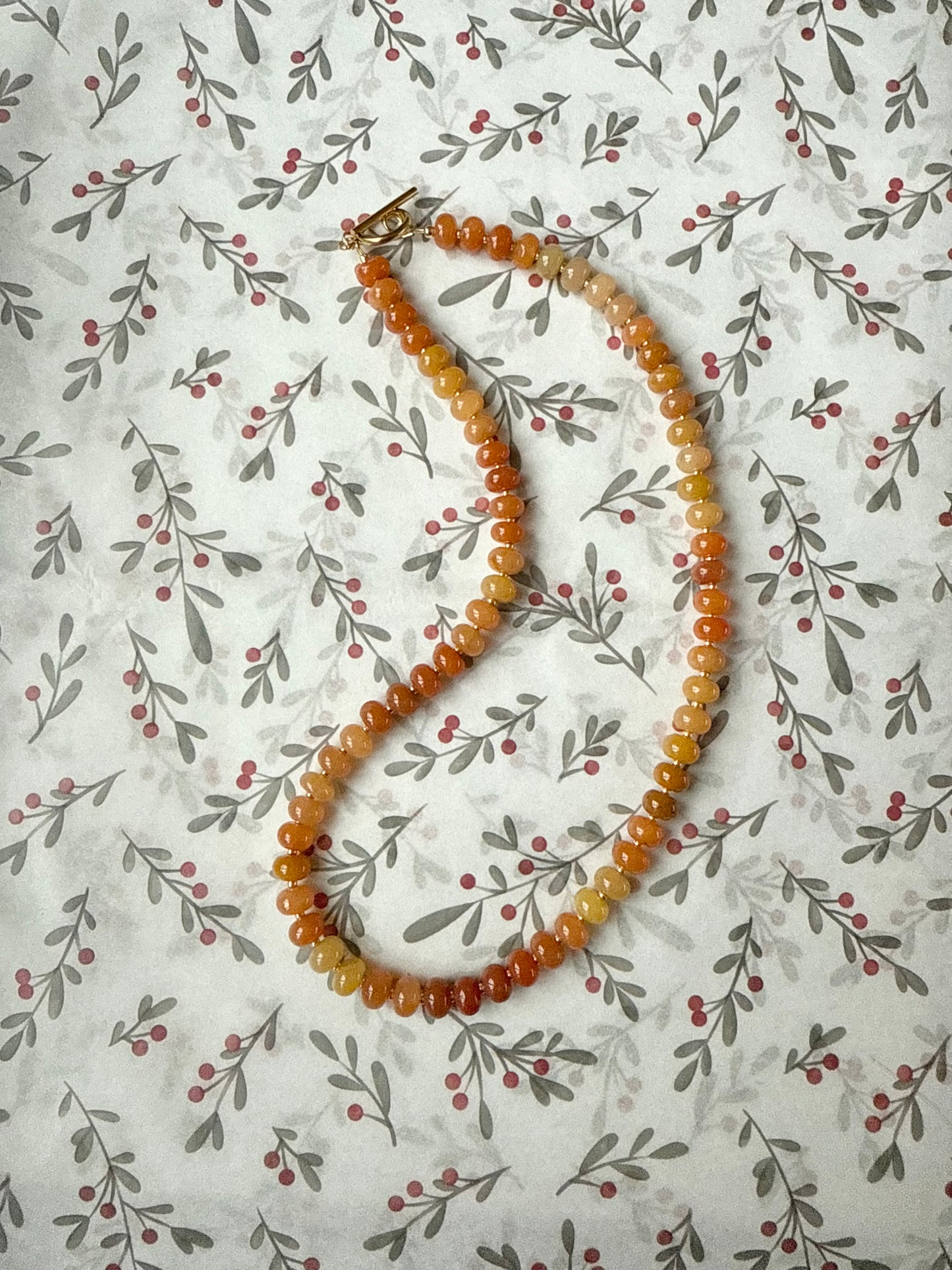 Collier rondelle d'aventurine verte Forest Glow