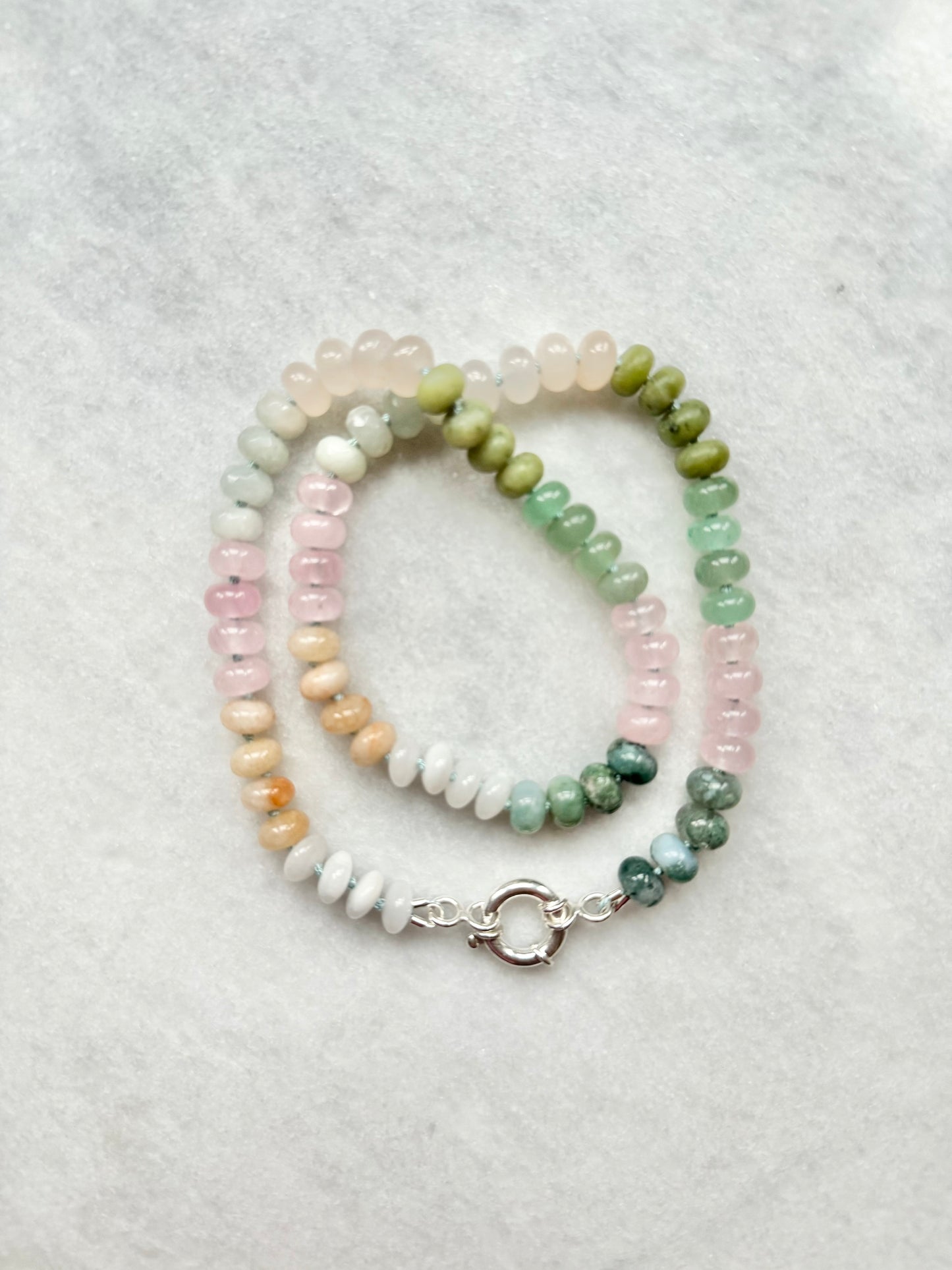 Hand Knotted Candy Gems Necklace