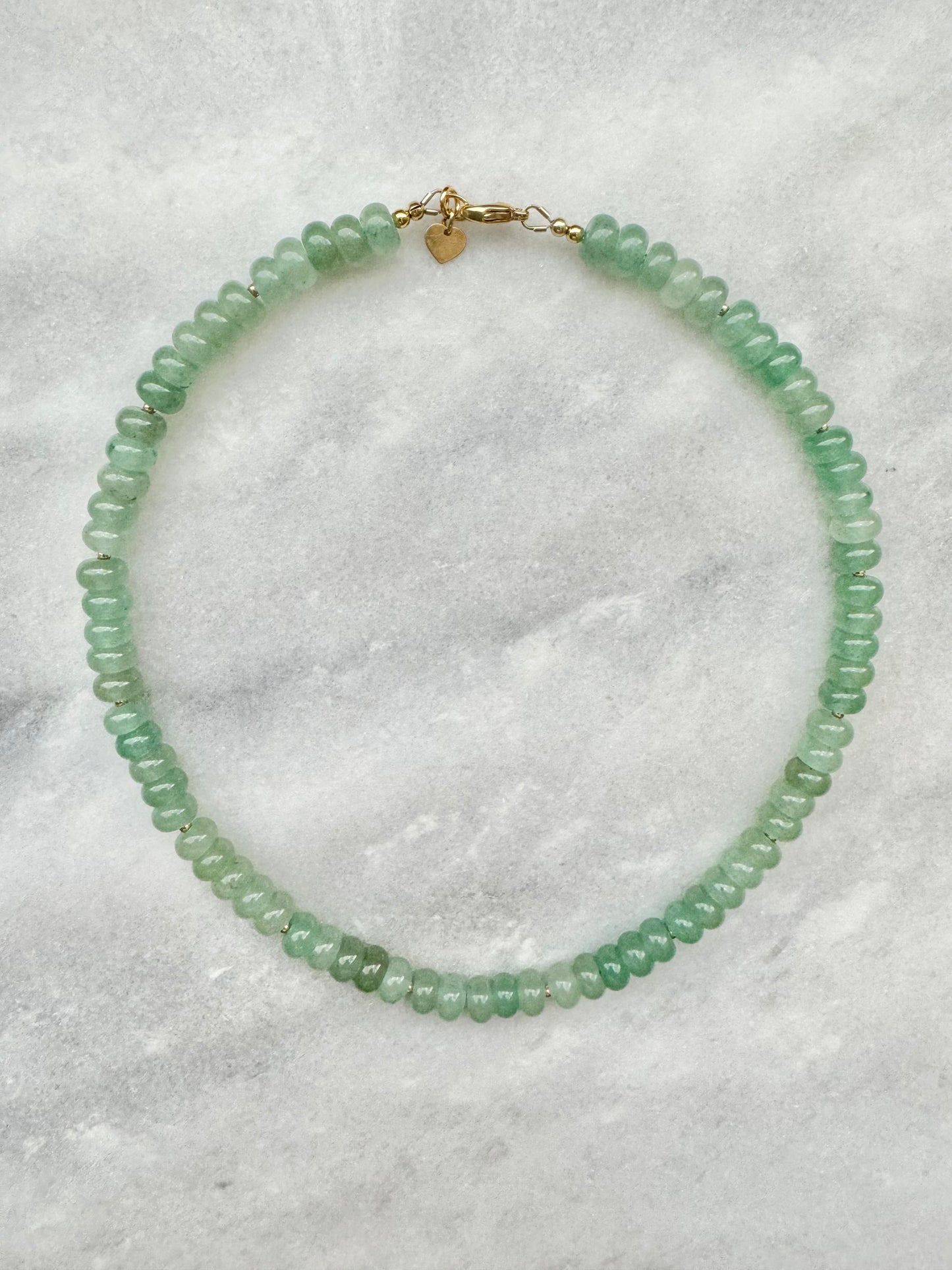 Green Aventurine beaded necklace