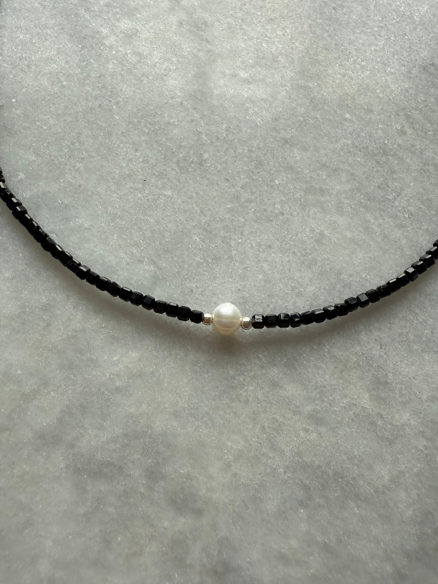 Dainty Black Tourmaline Necklace