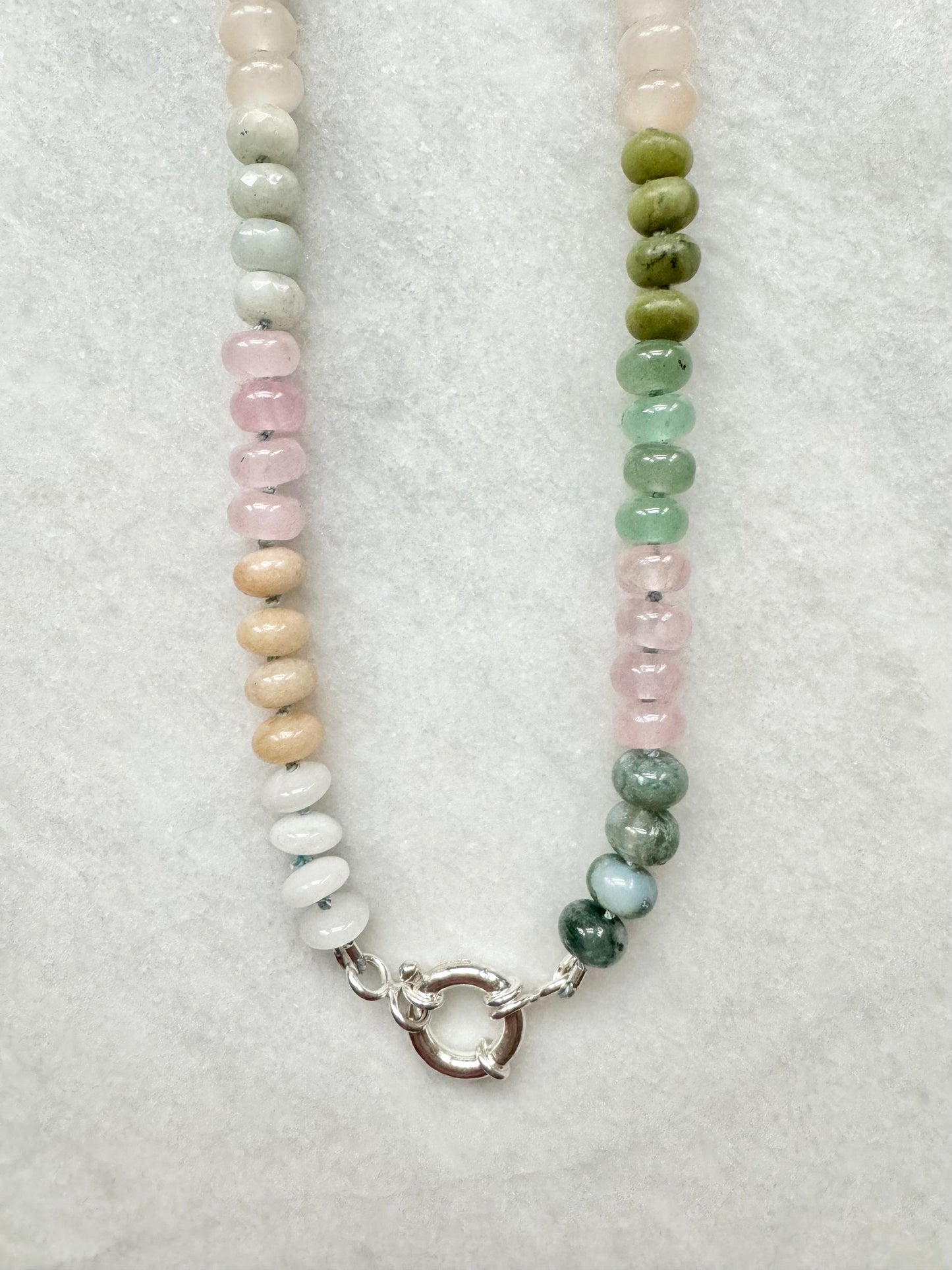 Hand Knotted Candy Gems Necklace