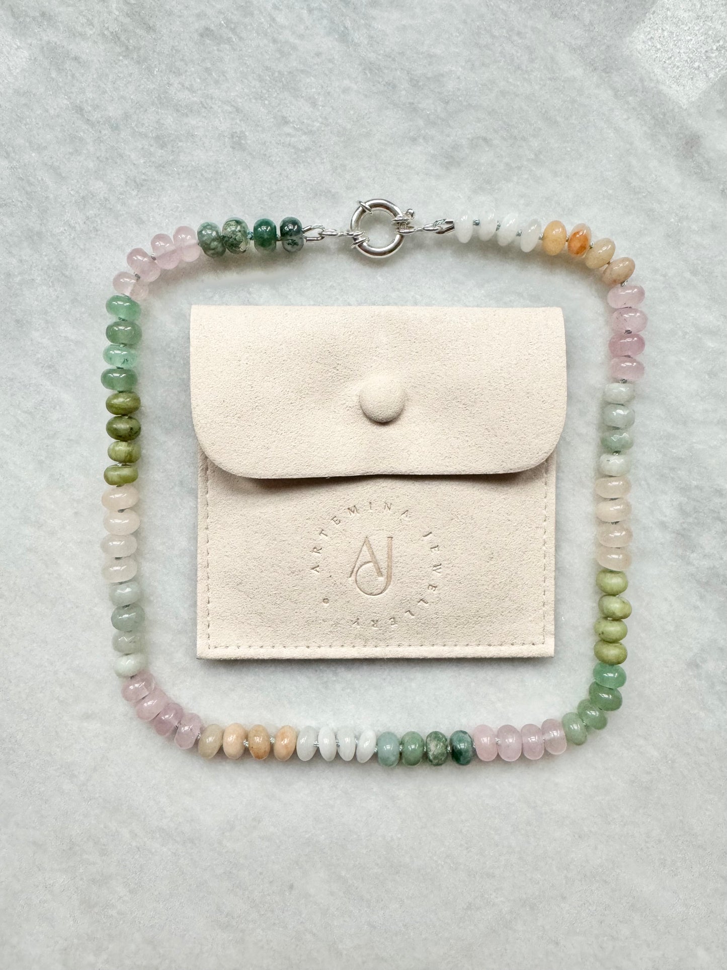 Hand Knotted Candy Gems Necklace