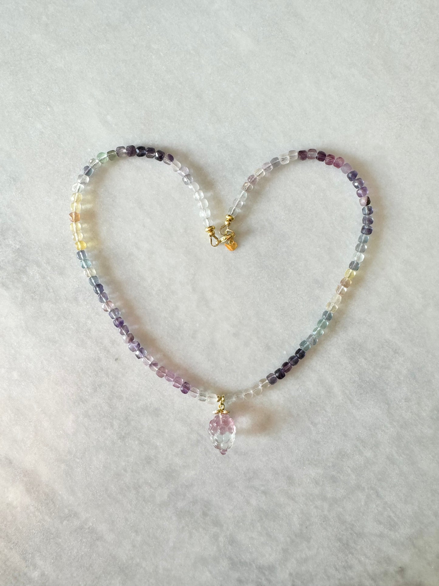 Rainbow Fluorite Necklace