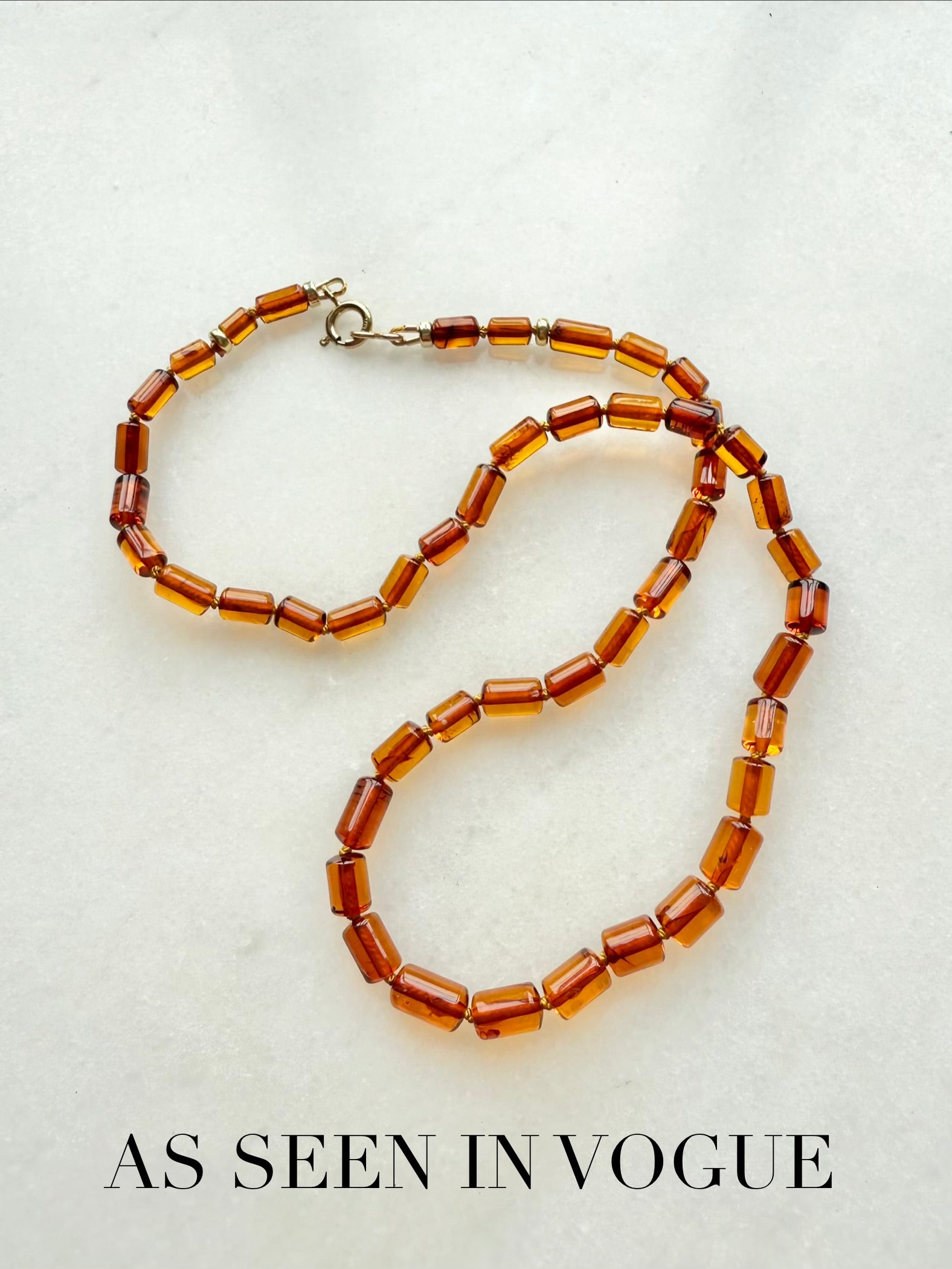 Honey Barrel Amber Necklace – Artemina Jewellery