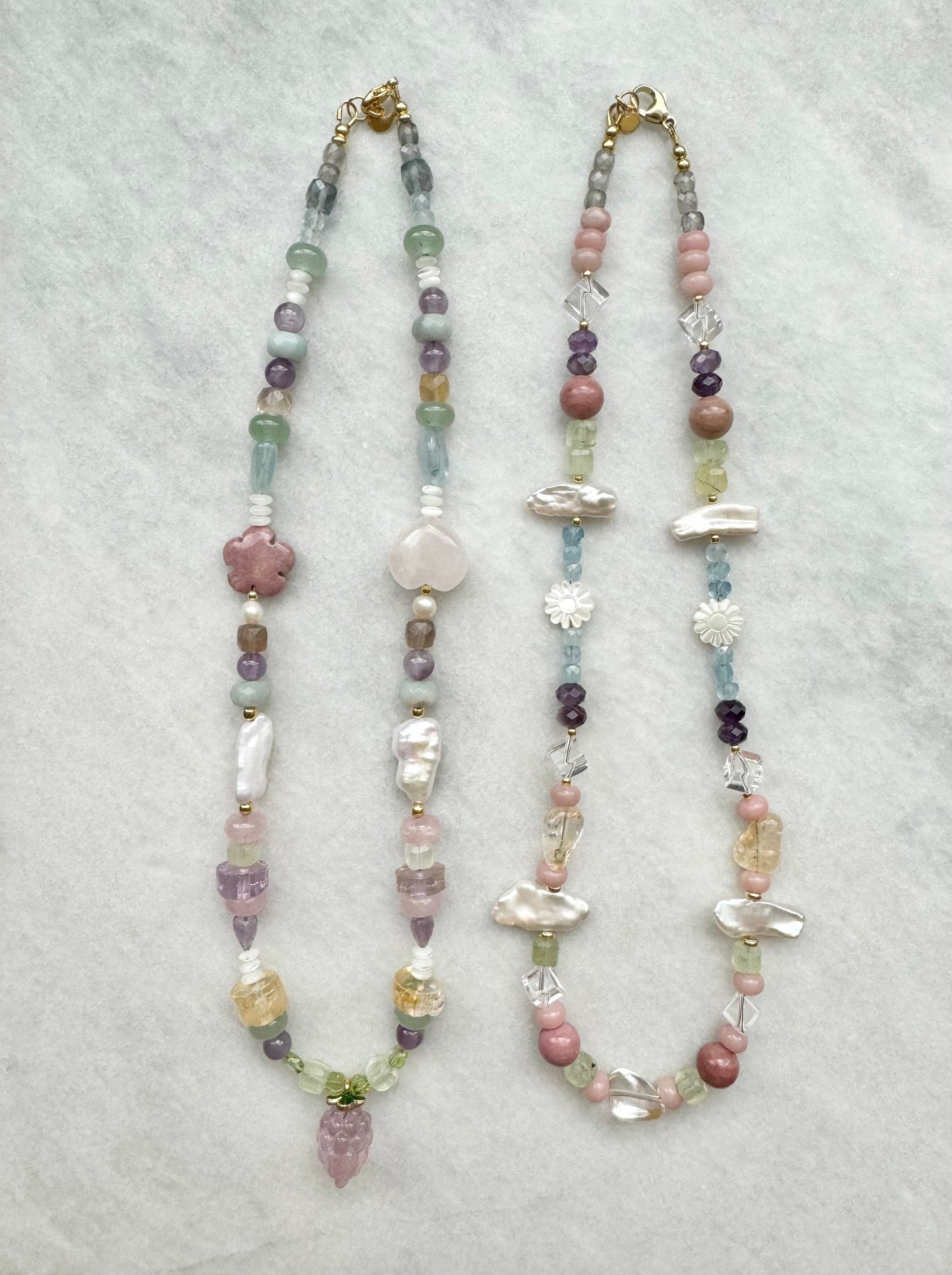 Rainbow Gemstone Tutti Frutti Necklace