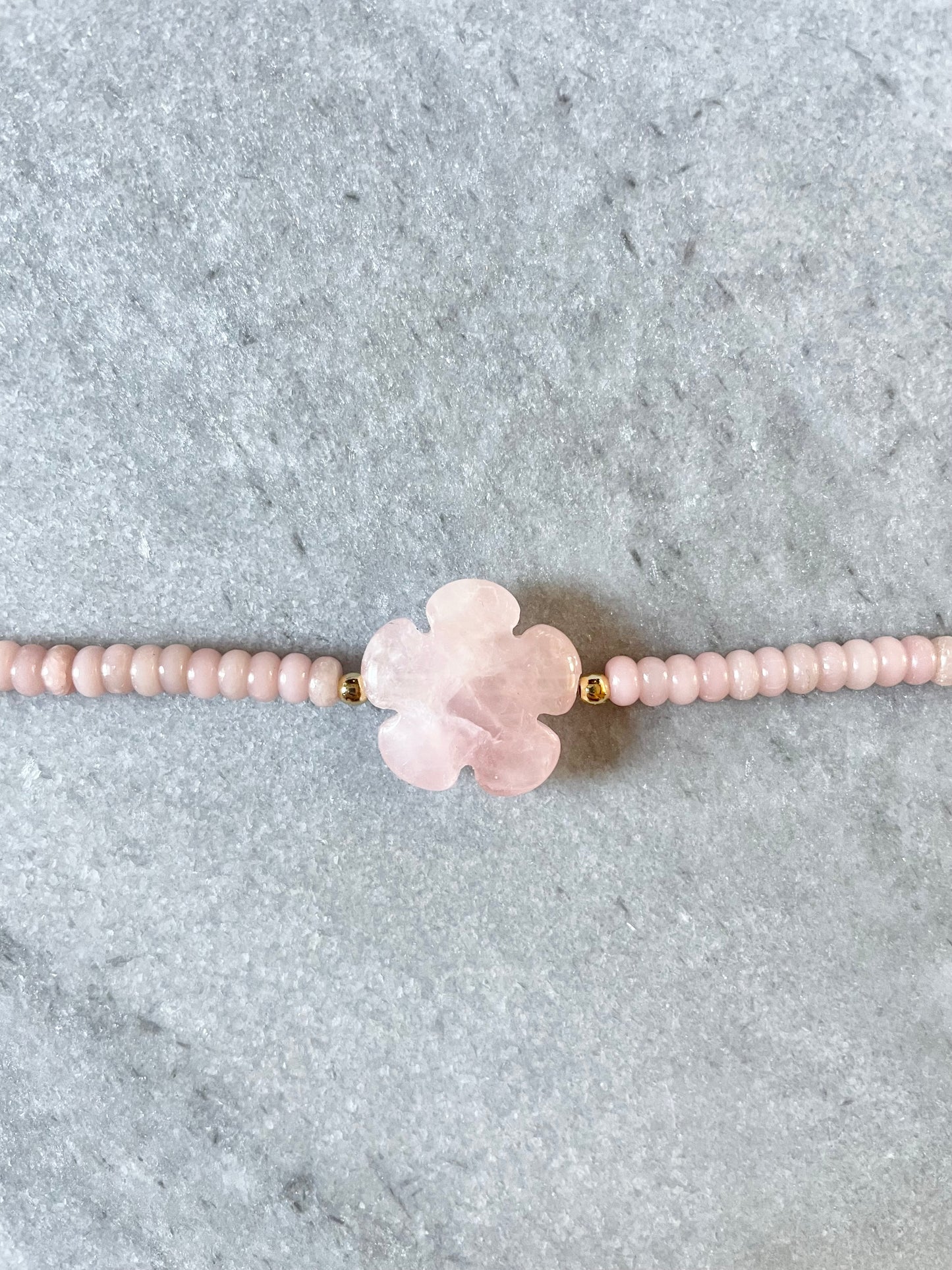 Pink Opal & Rose Quartz Love Bracelet