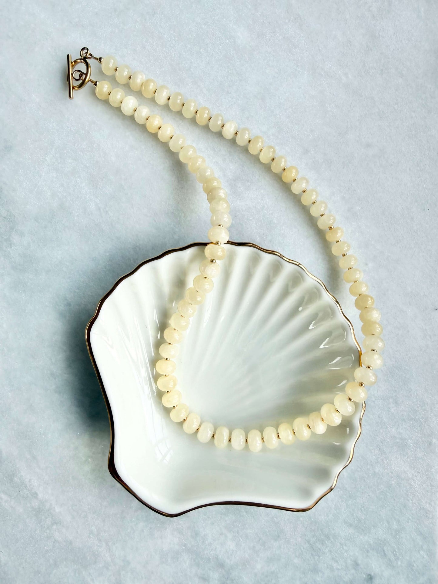 Lemon Blossom Rondelle Necklace