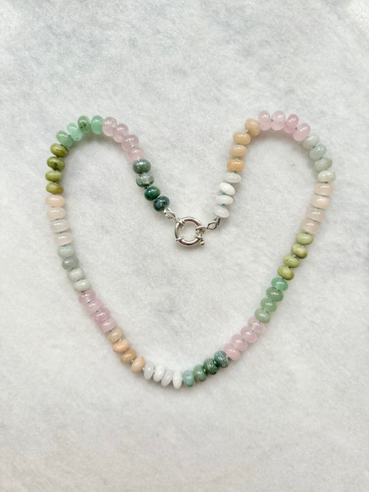 Hand Knotted Candy Gems Necklace