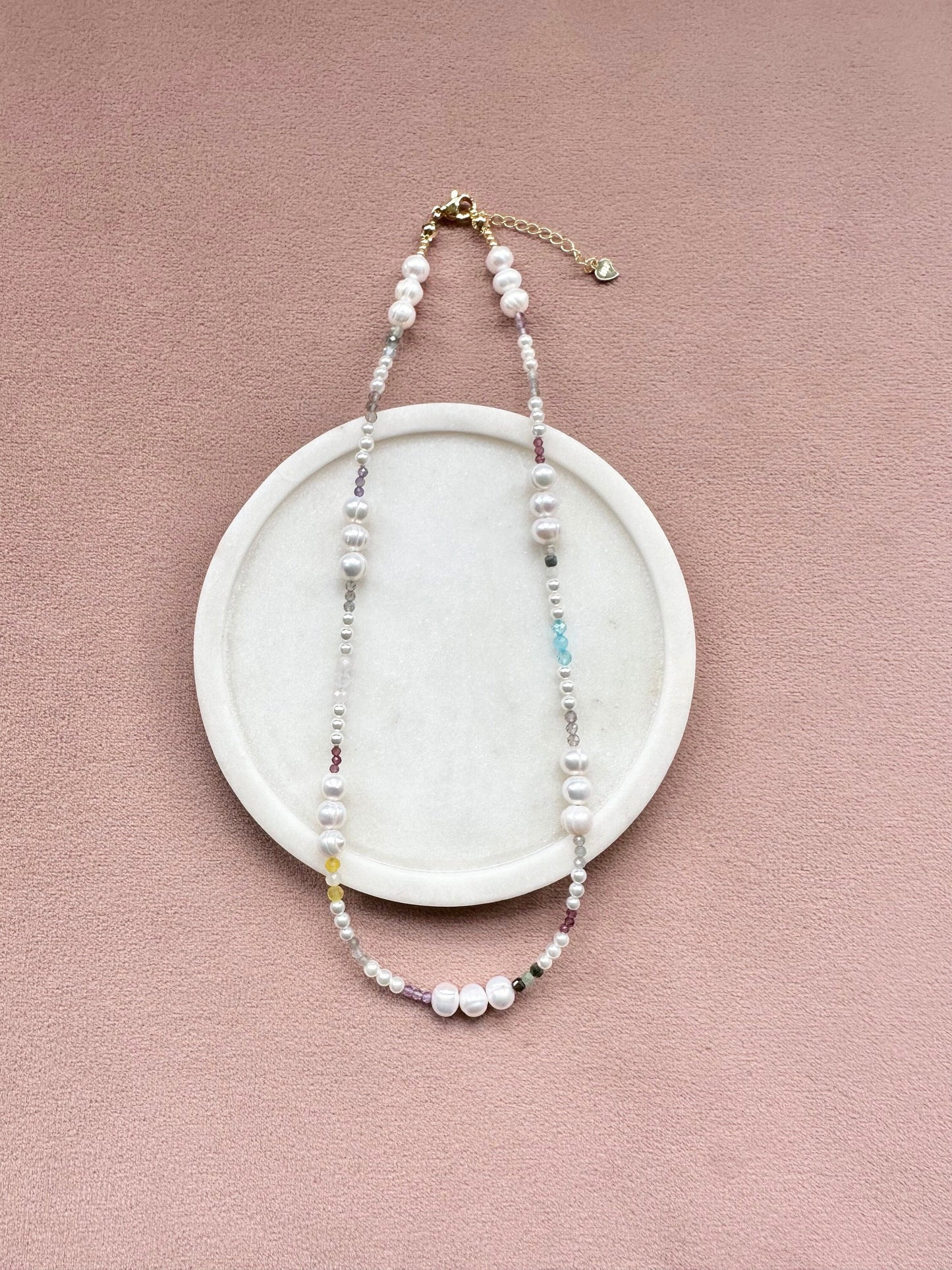 Pearl & Gemstone Spring Dream Necklace