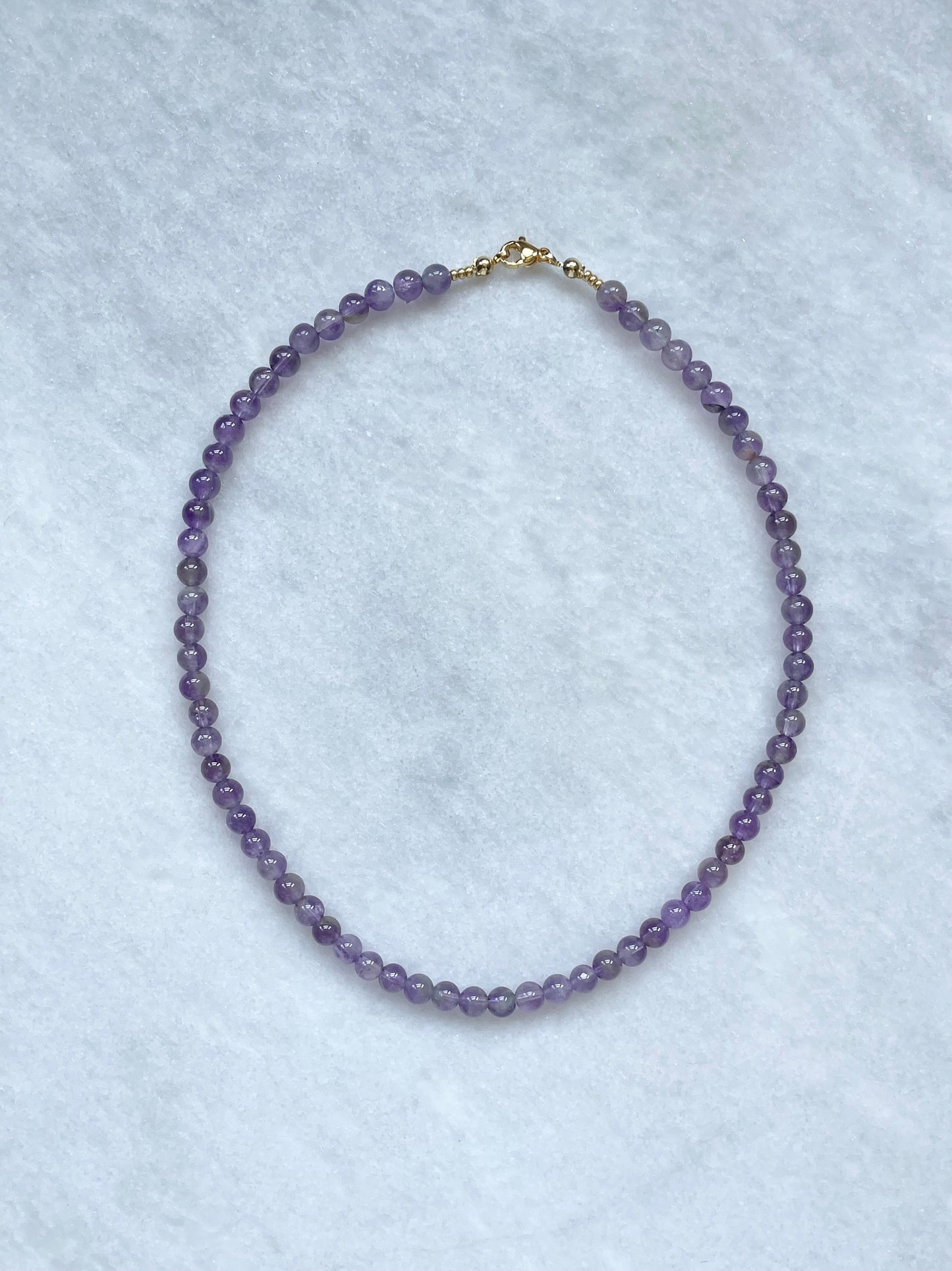 Collier de perles de protection améthyste