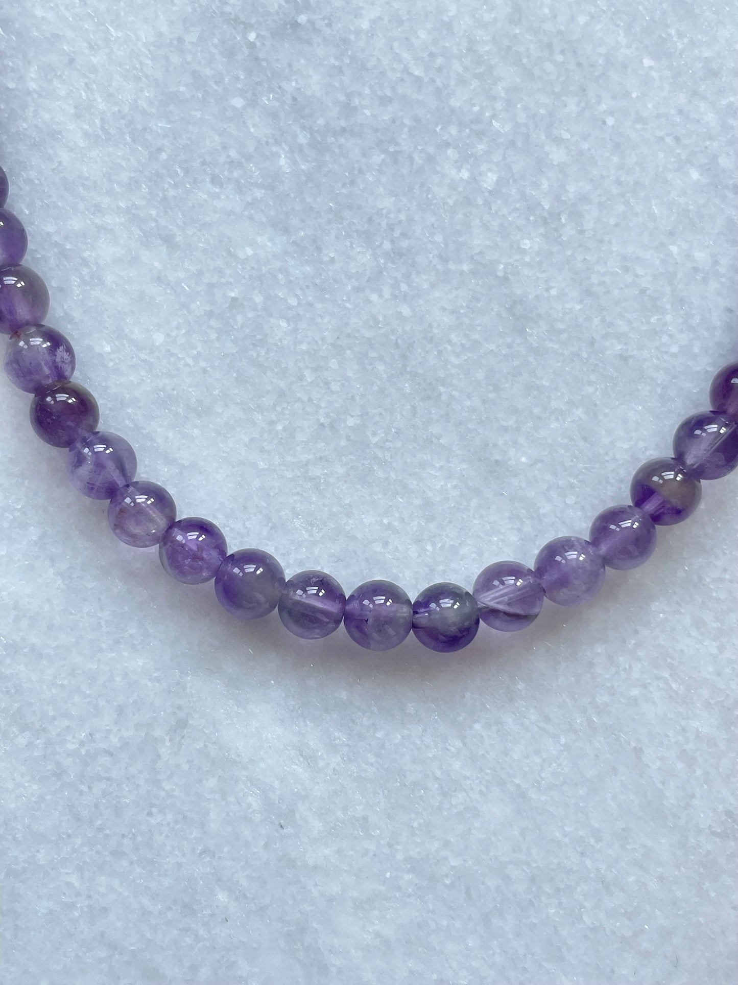 Collier de perles de protection améthyste