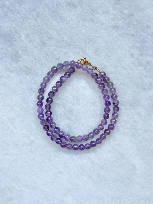Collier de perles de protection améthyste