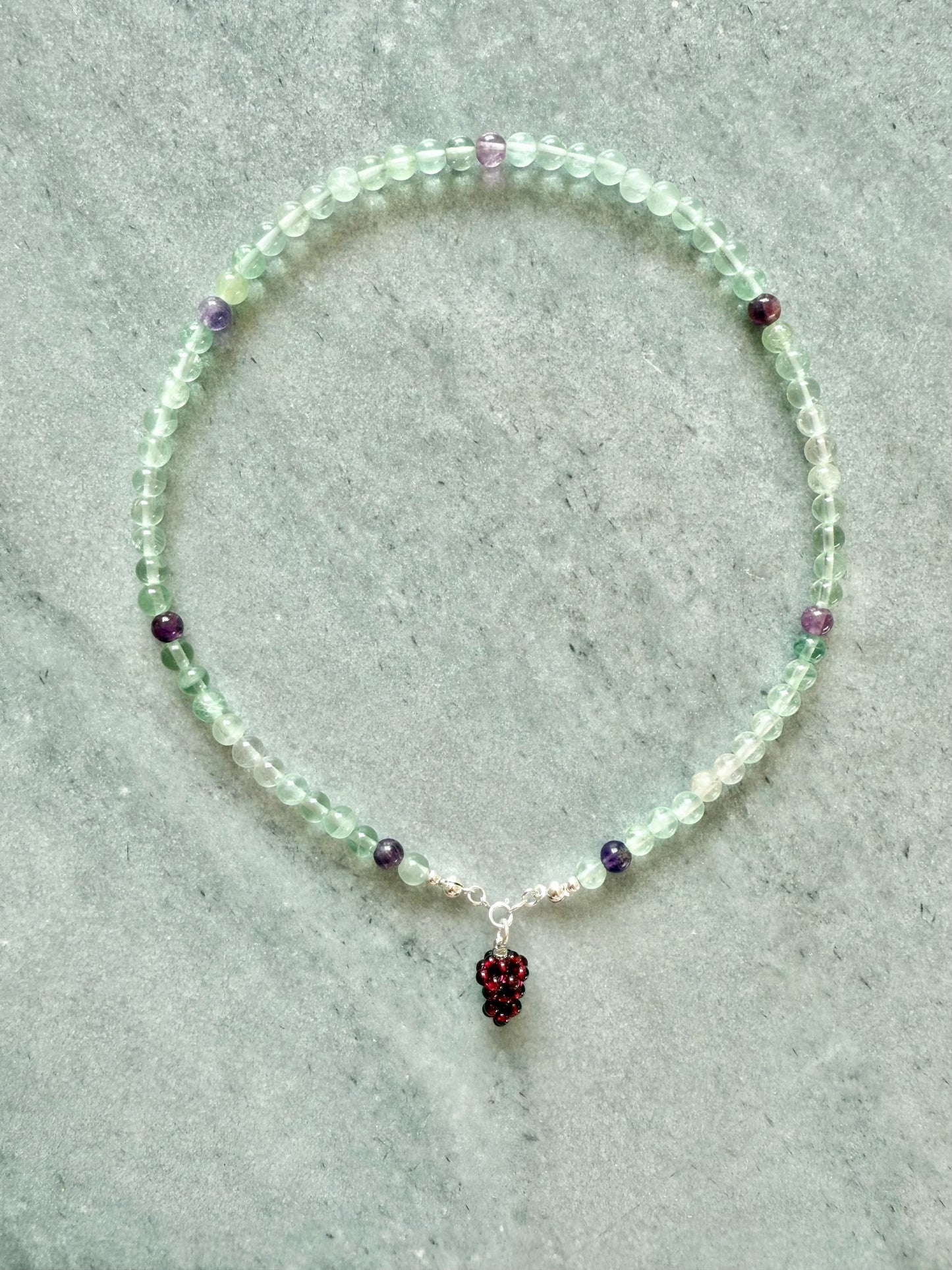 Fluorite Beaded Necklace