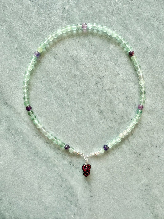 Fluorite Beaded Necklace