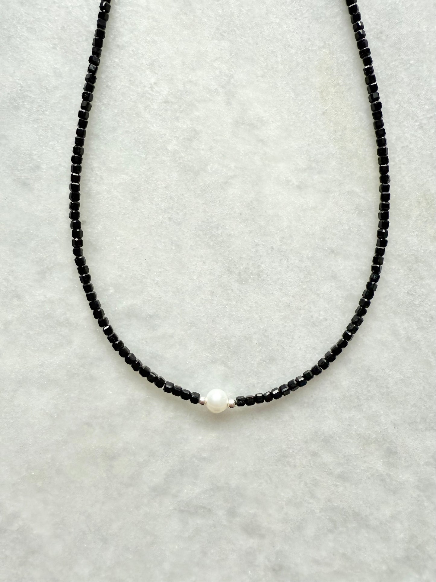 Dainty Black Tourmaline Necklace
