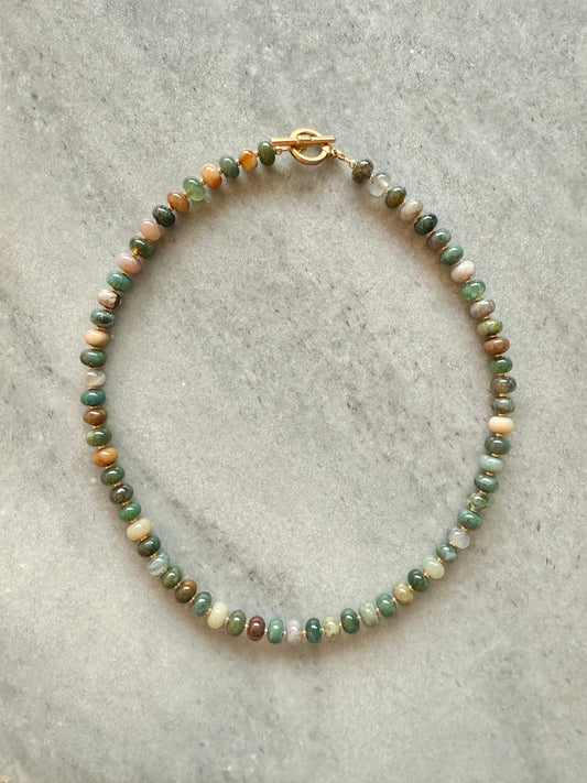 Indian Agate Boho Necklace