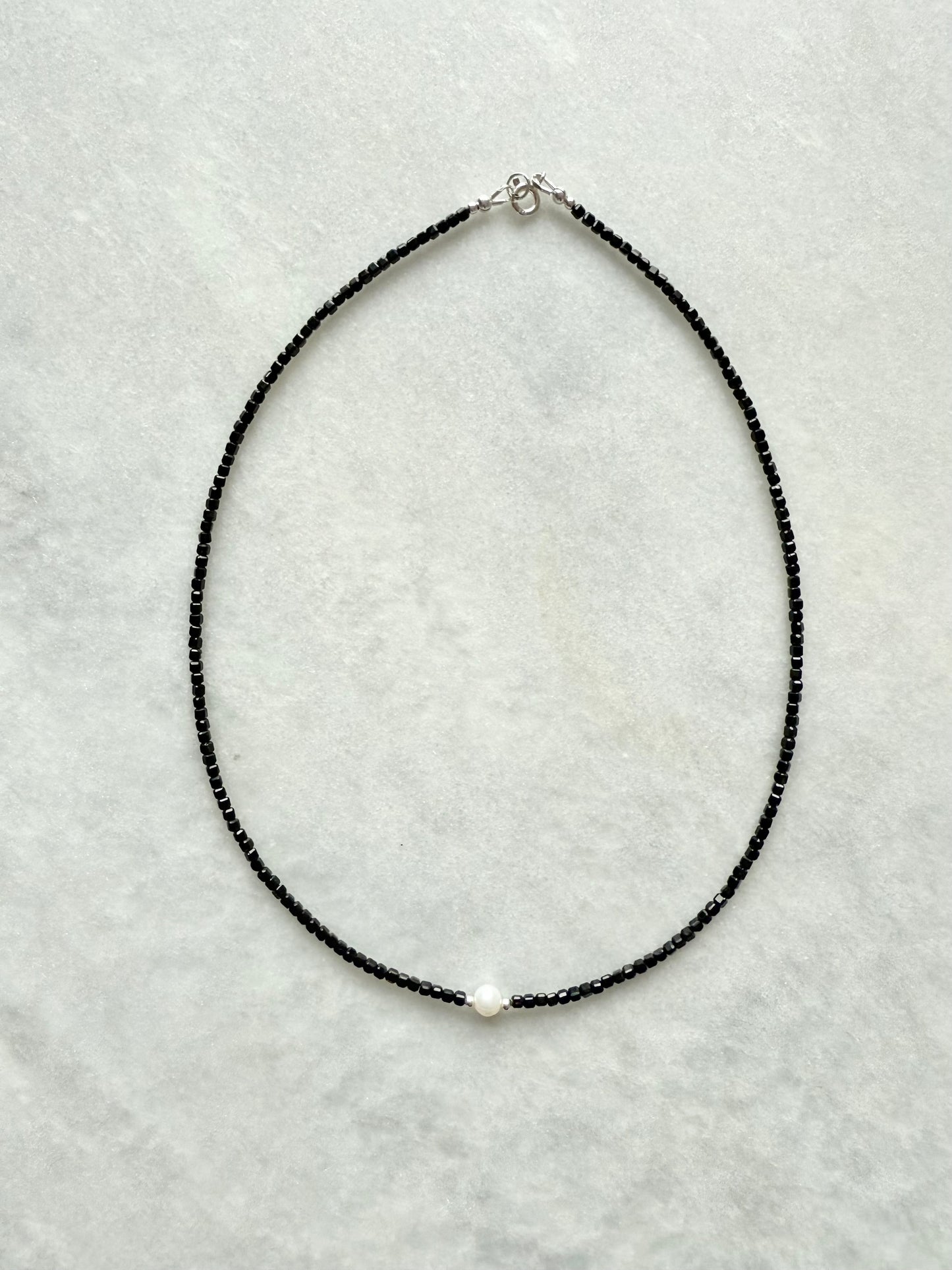 Dainty Black Tourmaline Necklace
