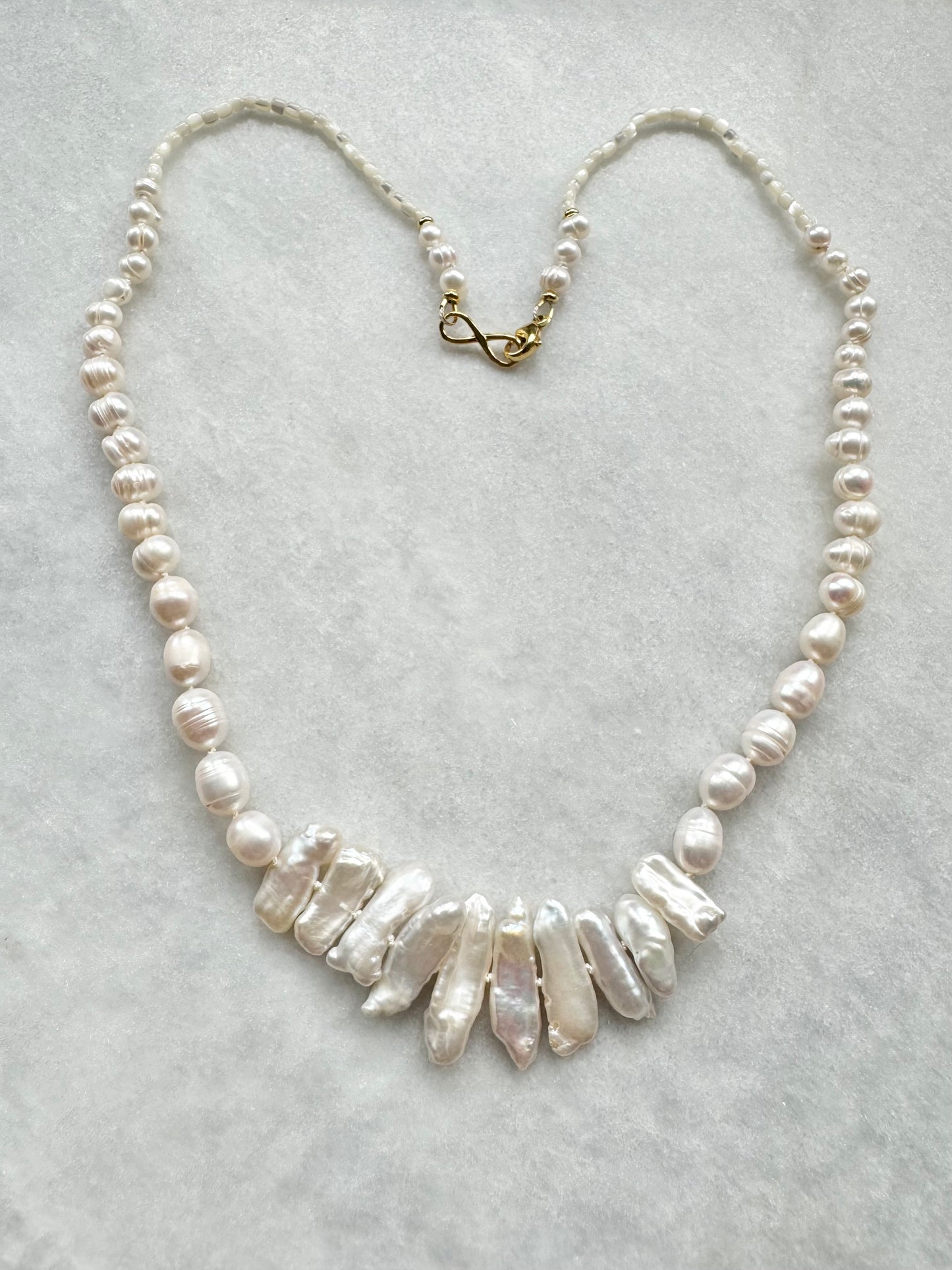 Artemis Pearl Necklace / Gold Vermeil