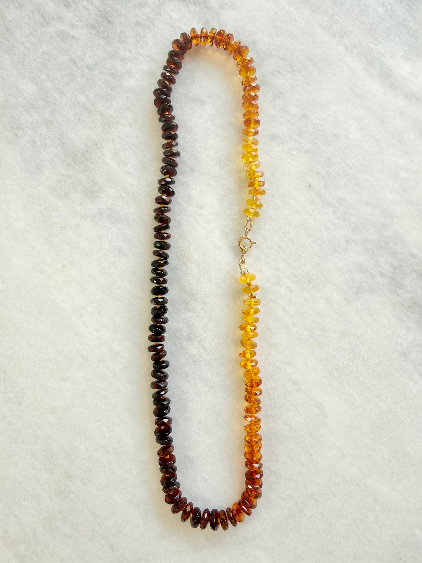 Sunset Ombre Amber Necklace