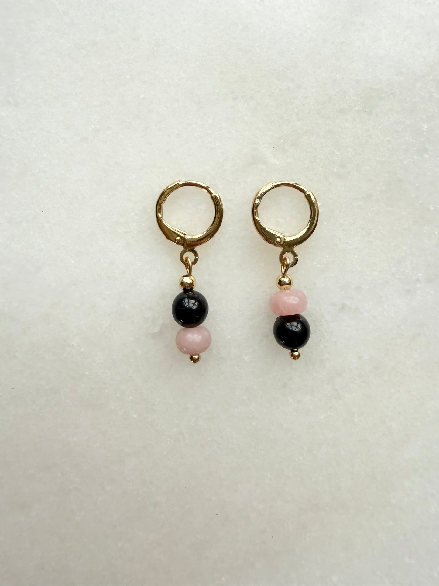 Birthstone Earrings | Natural Gemstone Huggie Hoops