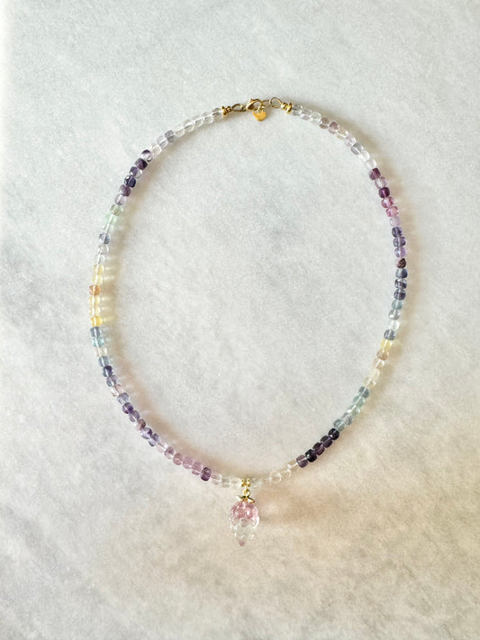 Rainbow Fluorite Necklace