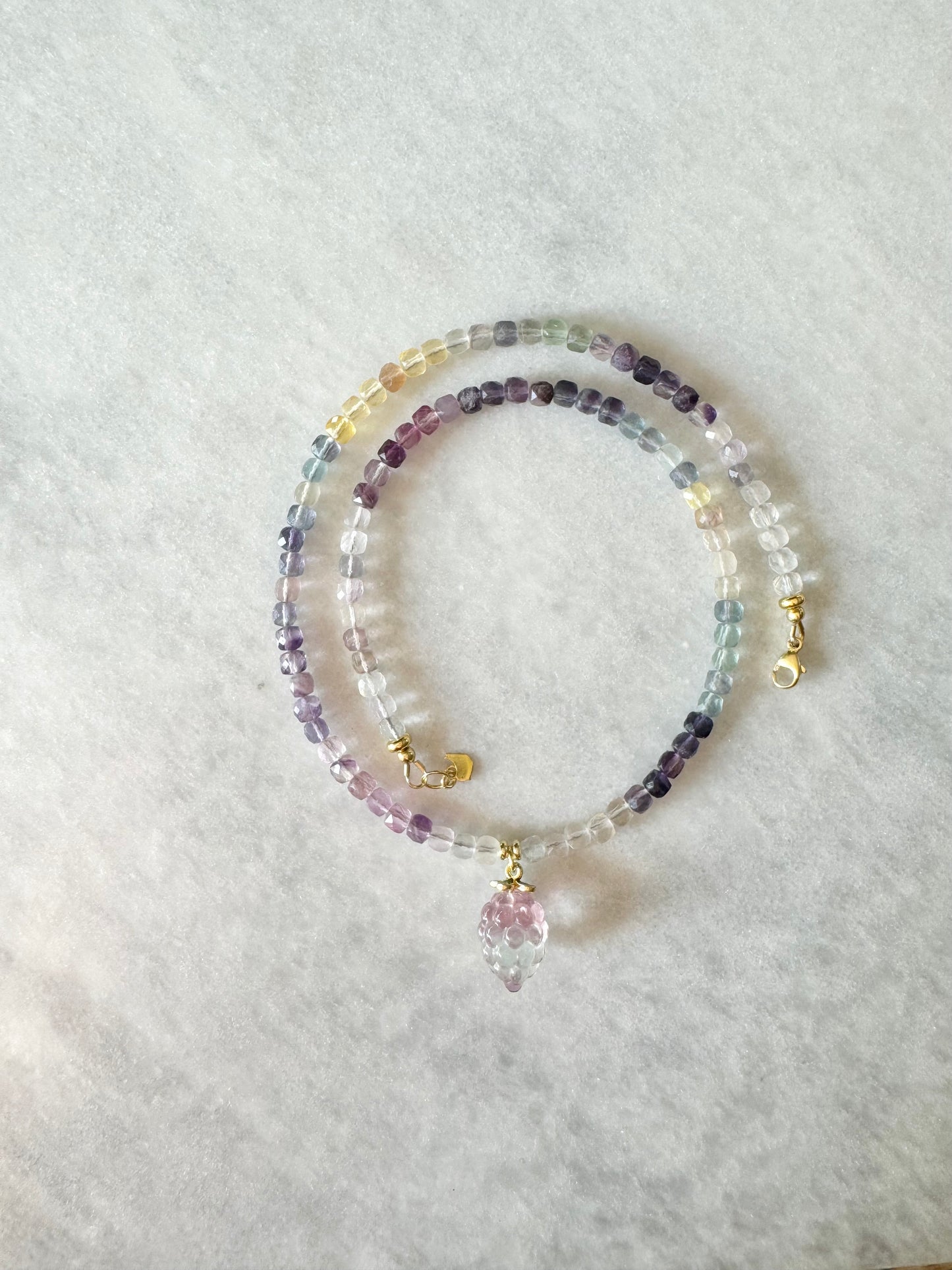 Rainbow Fluorite Necklace