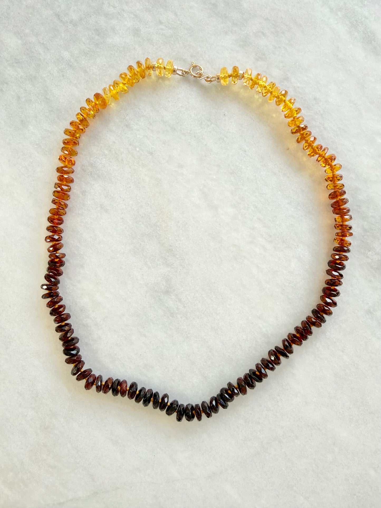 Sunset Ombre Amber Necklace