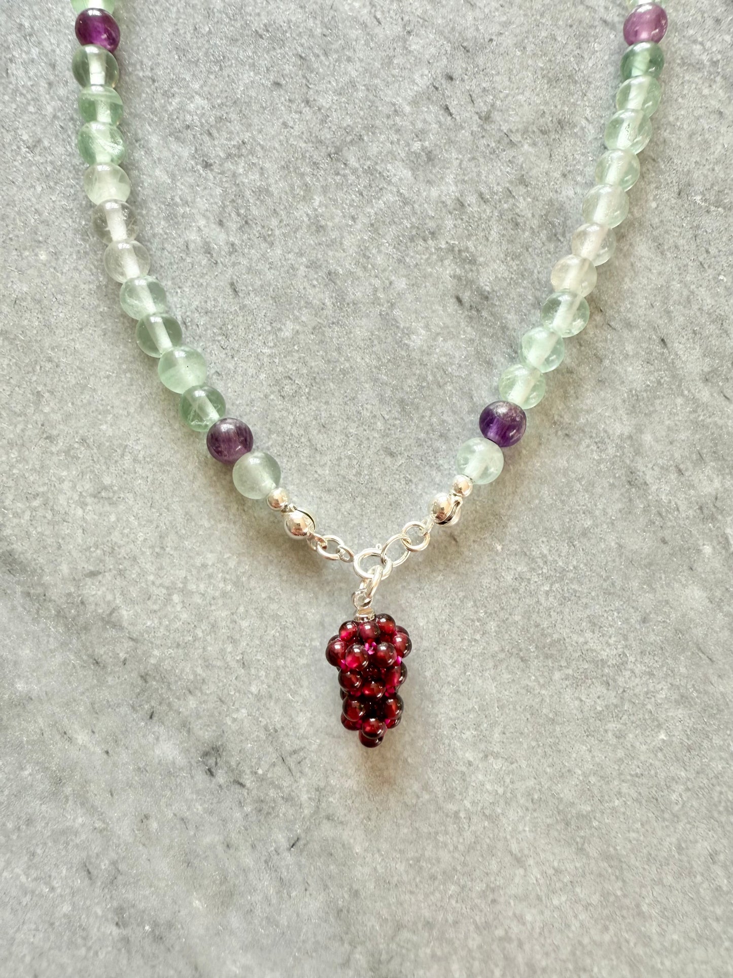 Fluorite Beaded Necklace
