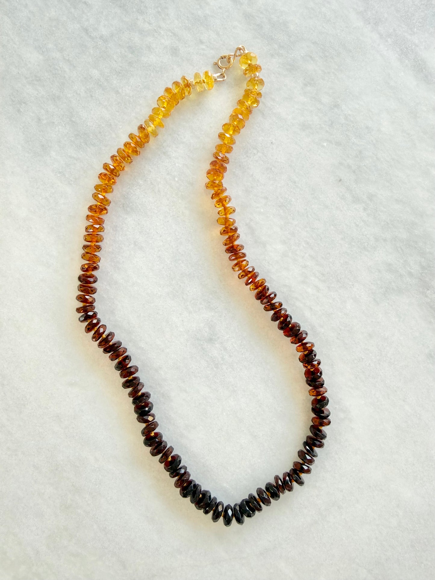 Sunset Ombre Amber Necklace