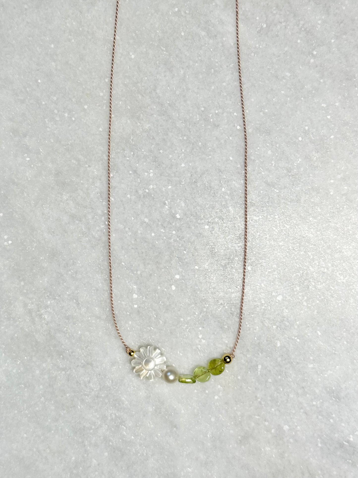 Peridot Pendant Necklace - August Birthstone