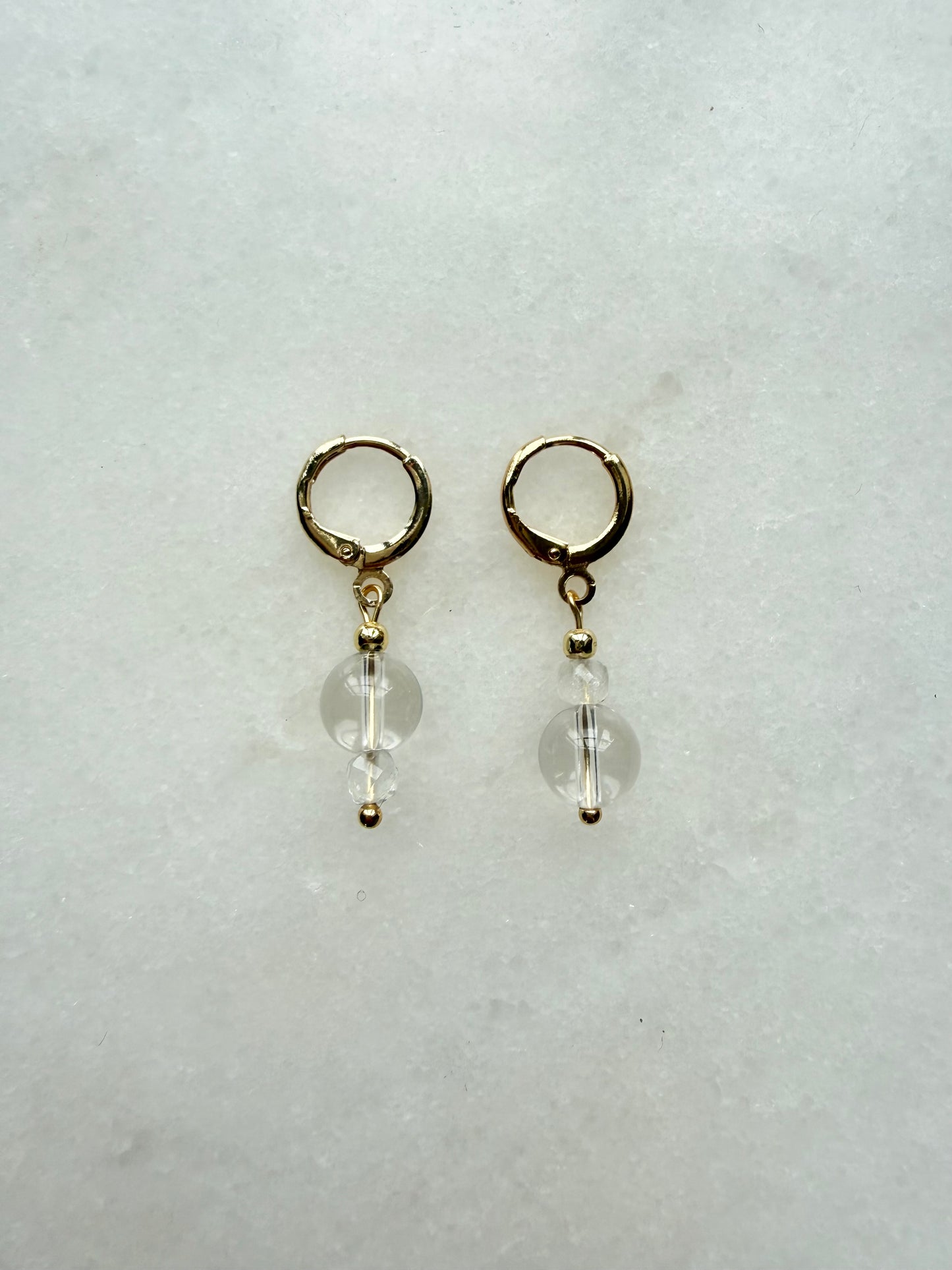 Birthstone Earrings | Natural Gemstone Huggie Hoops