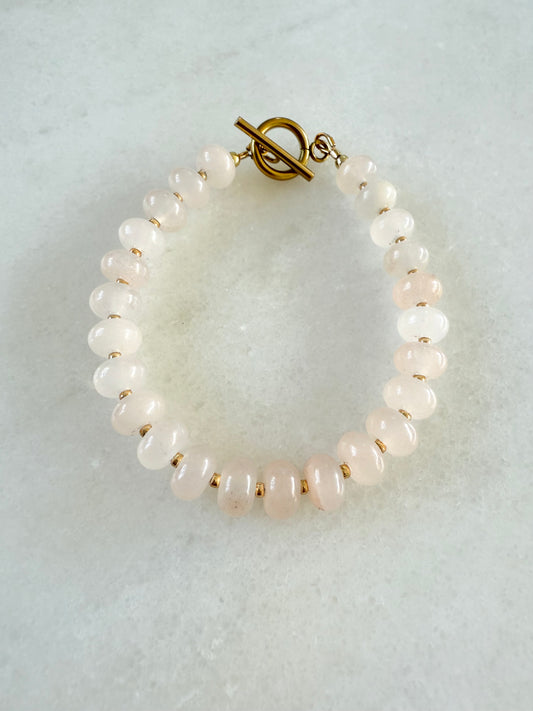 Pink Aventurine Candy Beaded Bracelet