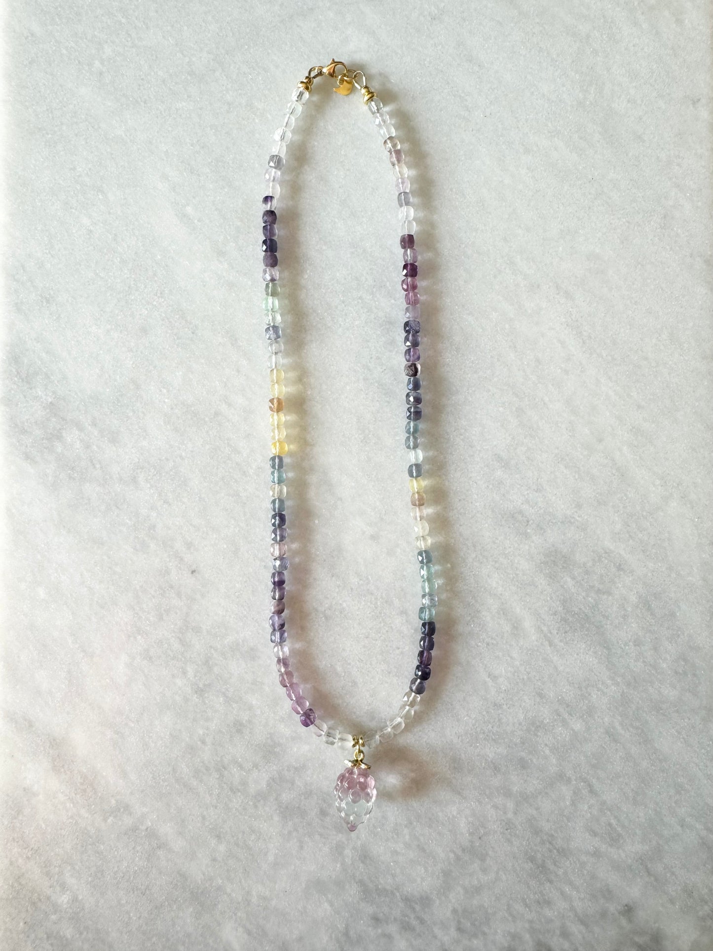 Rainbow Fluorite Necklace