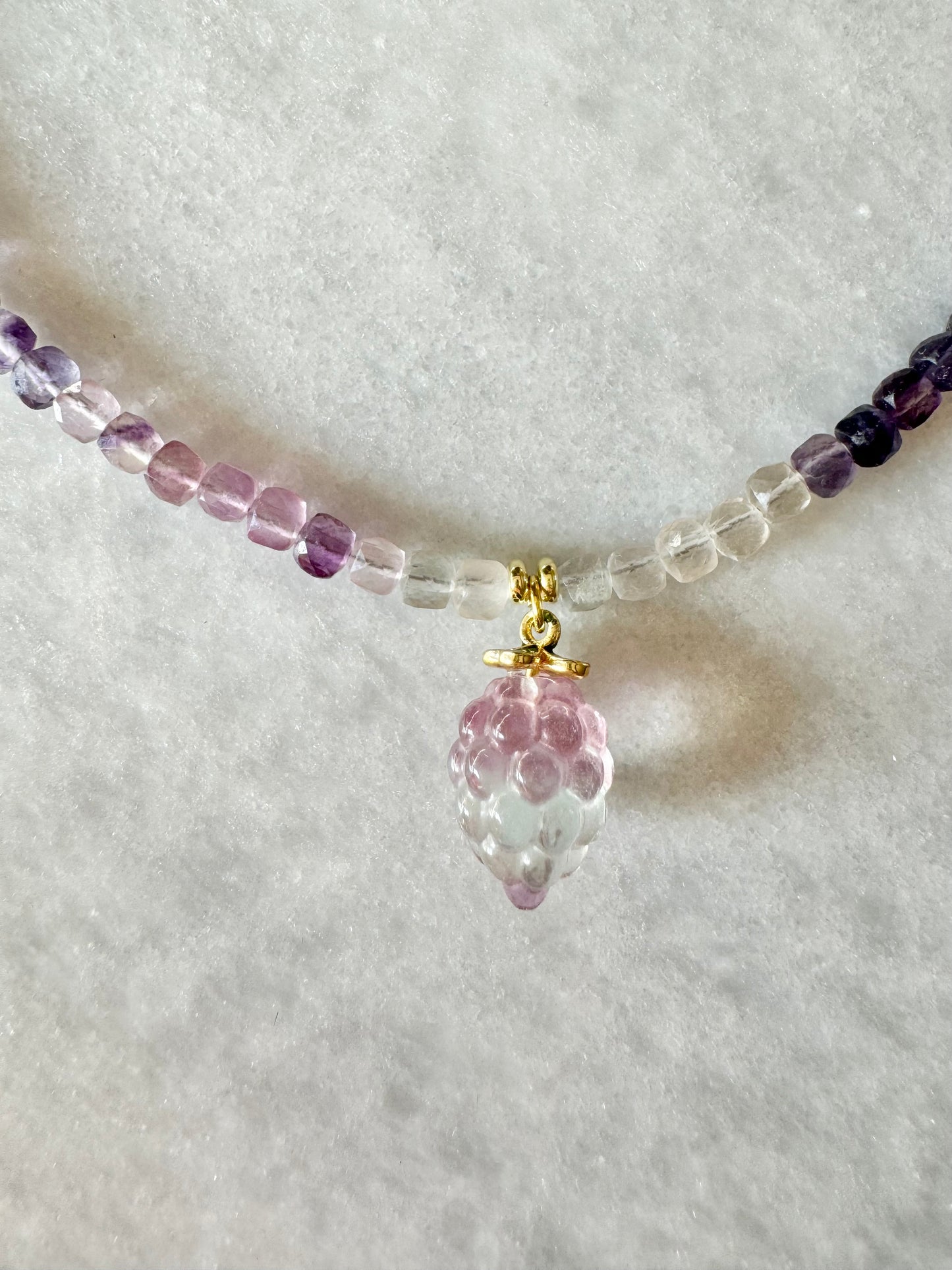 Rainbow Fluorite Necklace