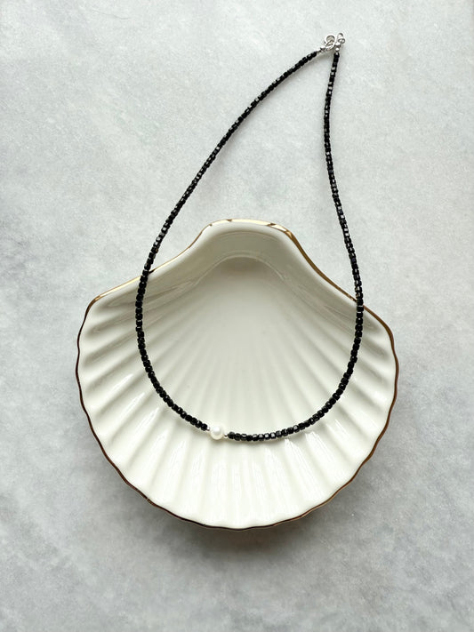 Dainty Black Tourmaline Necklace