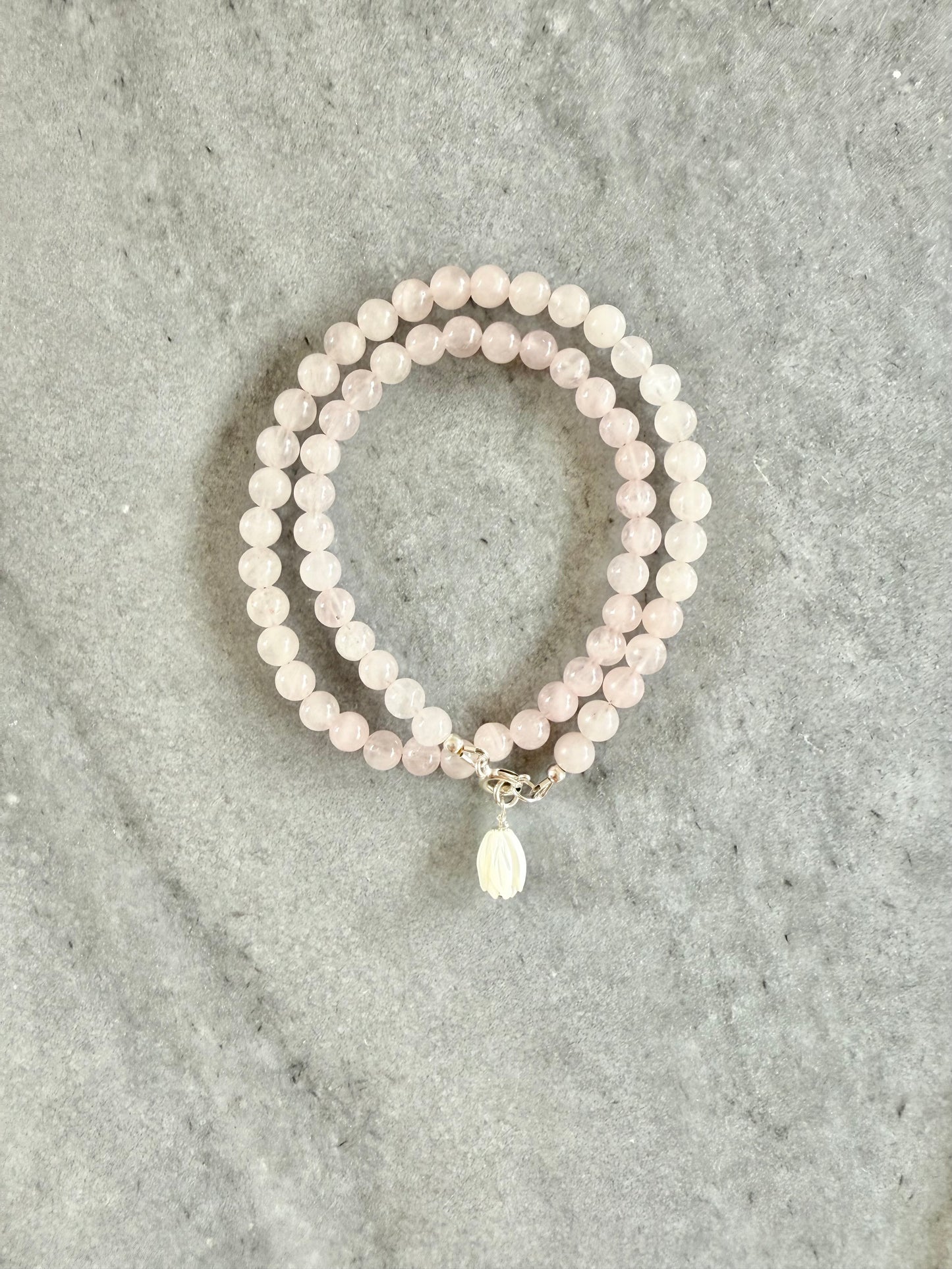 Rose Quartz Beaded Necklace