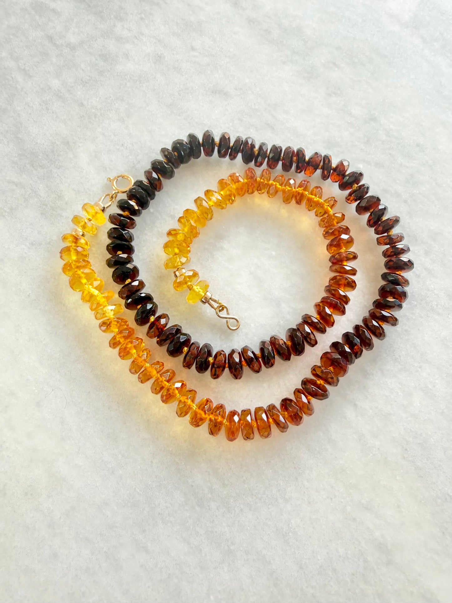 Sunset Ombre Amber Necklace