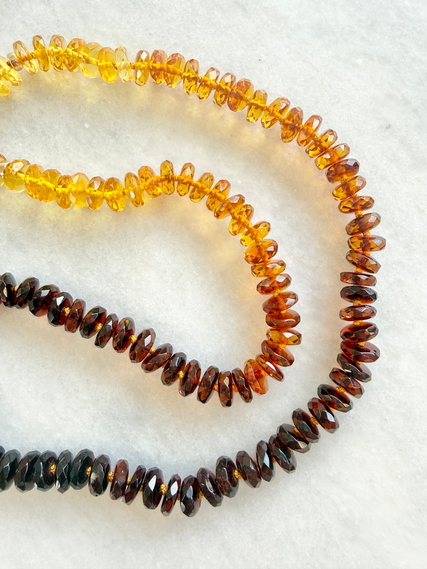 Sunset Ombre Amber Necklace