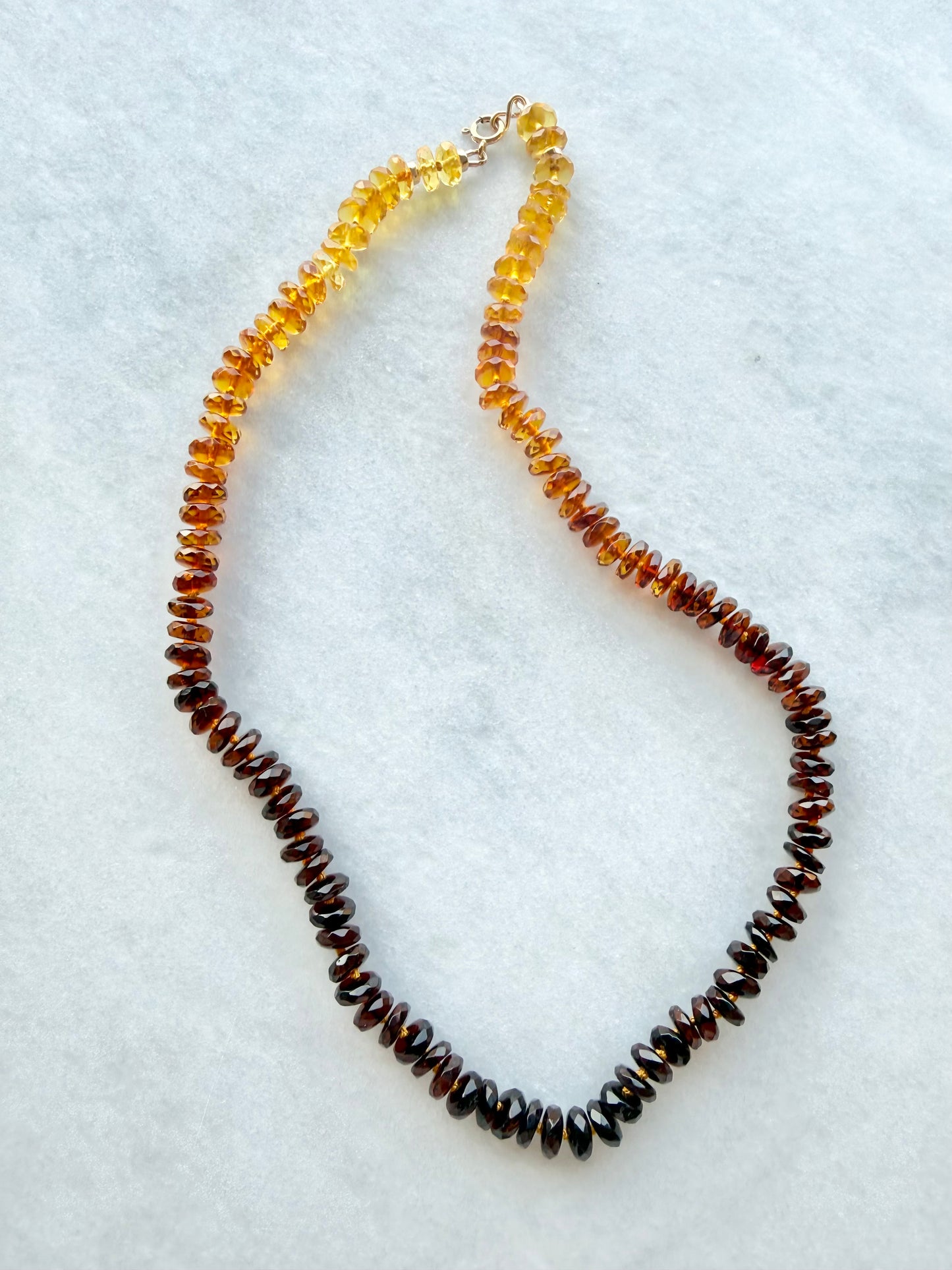 Sunset Ombre Amber Necklace
