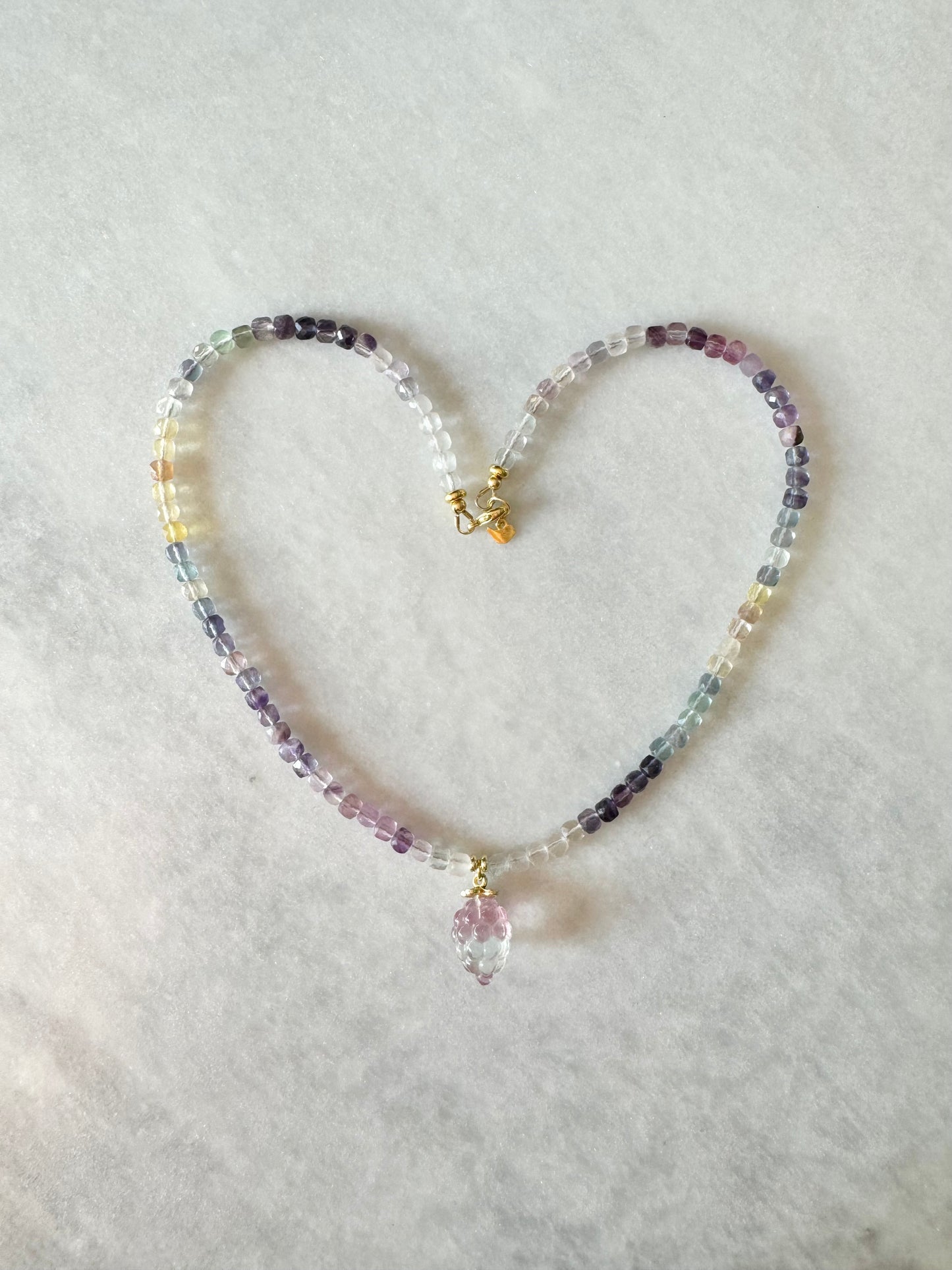 Rainbow Fluorite Necklace