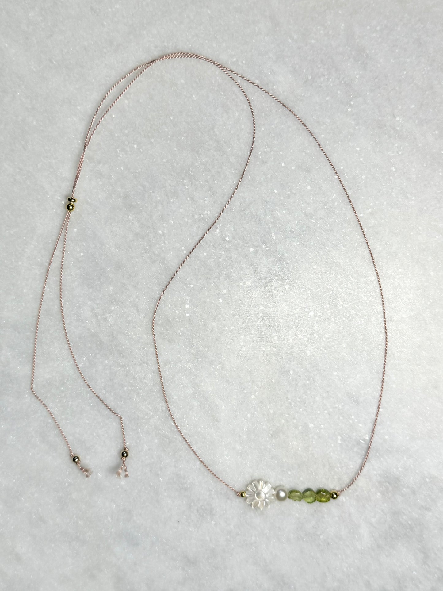 Peridot Pendant Necklace - August Birthstone