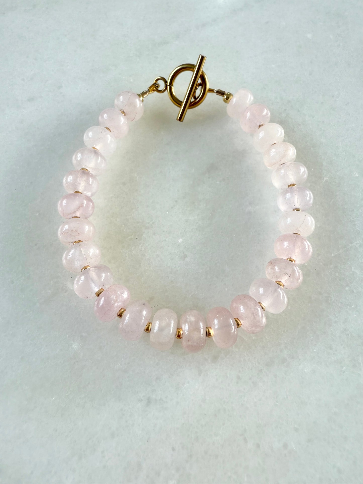 Rose Quartz Blossom Bracelet