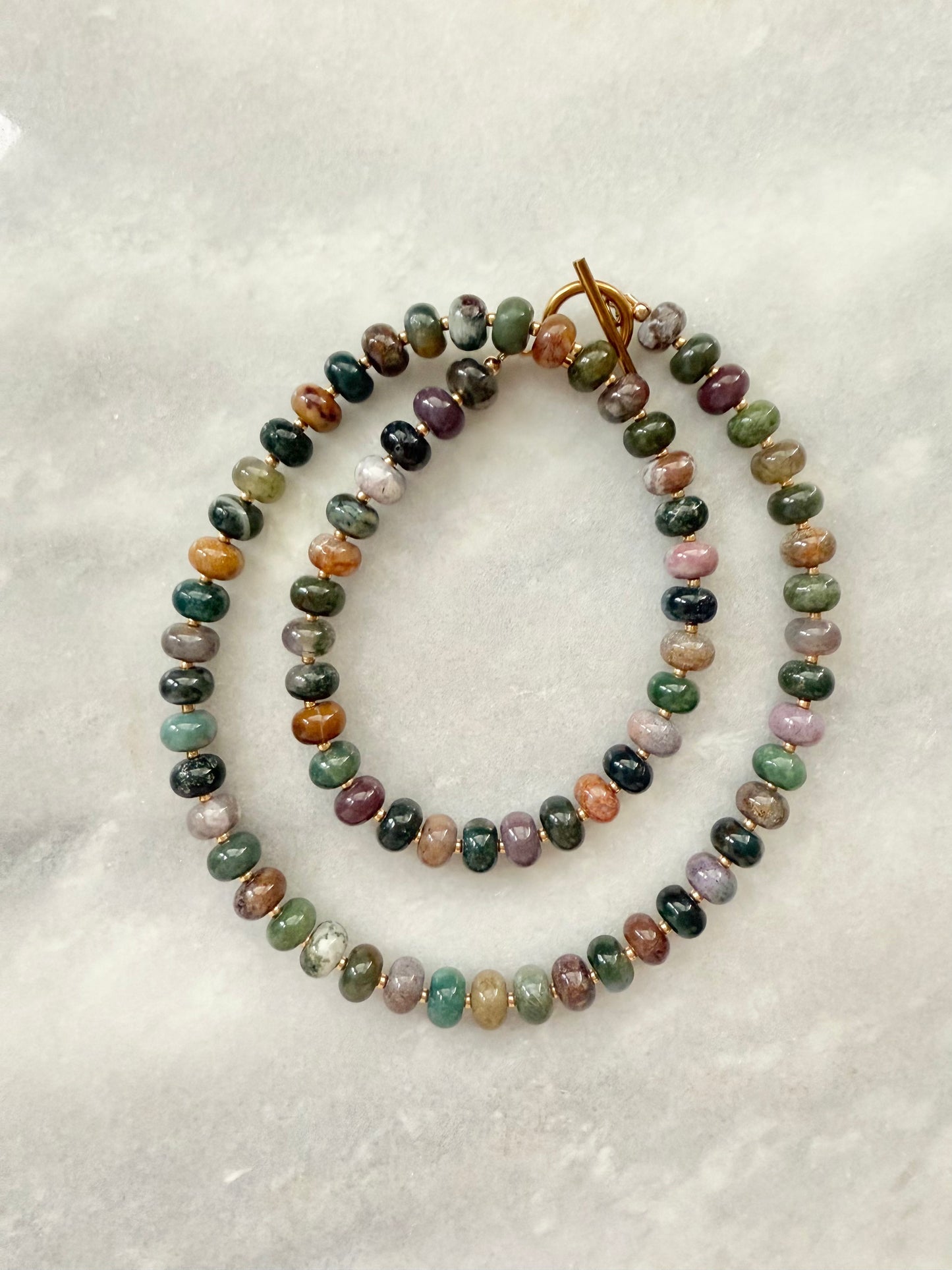 Indian Agate Boho Necklace