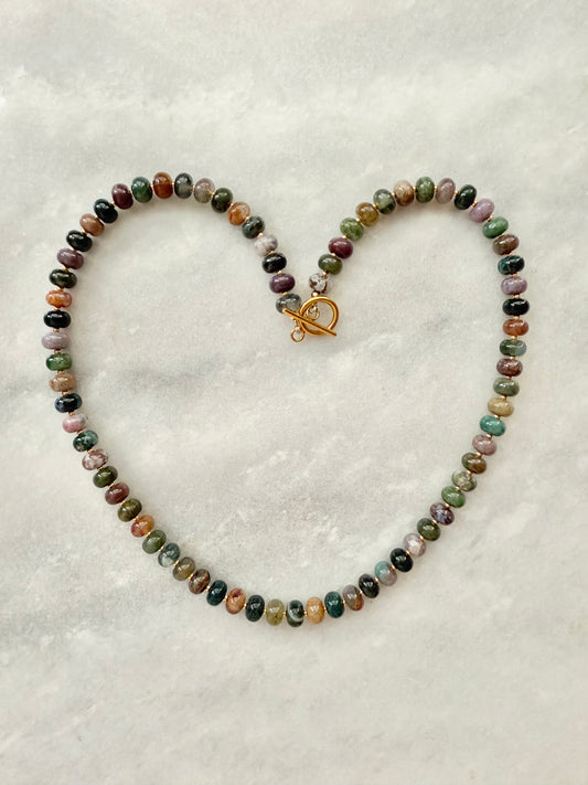 Indian Agate Boho Necklace