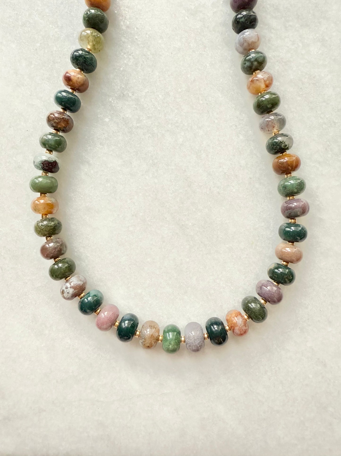 Indian Agate Boho Necklace