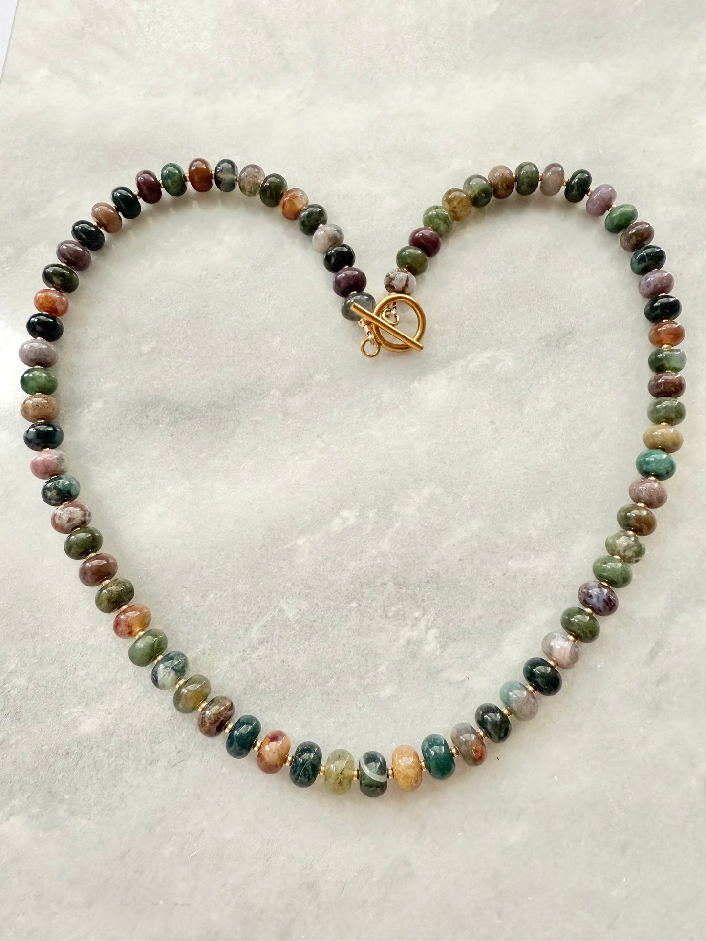 Indian Agate Boho Necklace