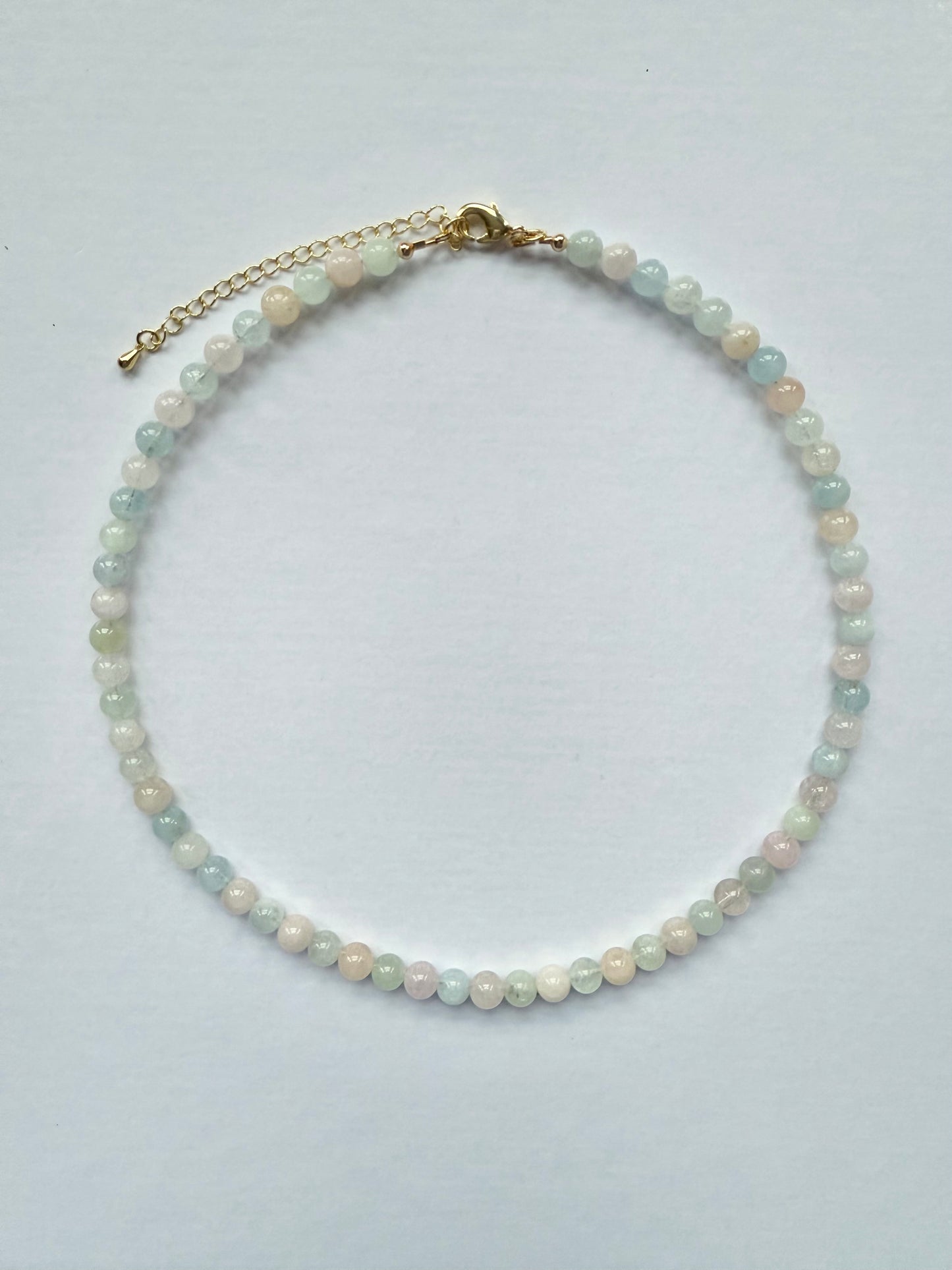 Morganite & Aquamarine Candy Necklace