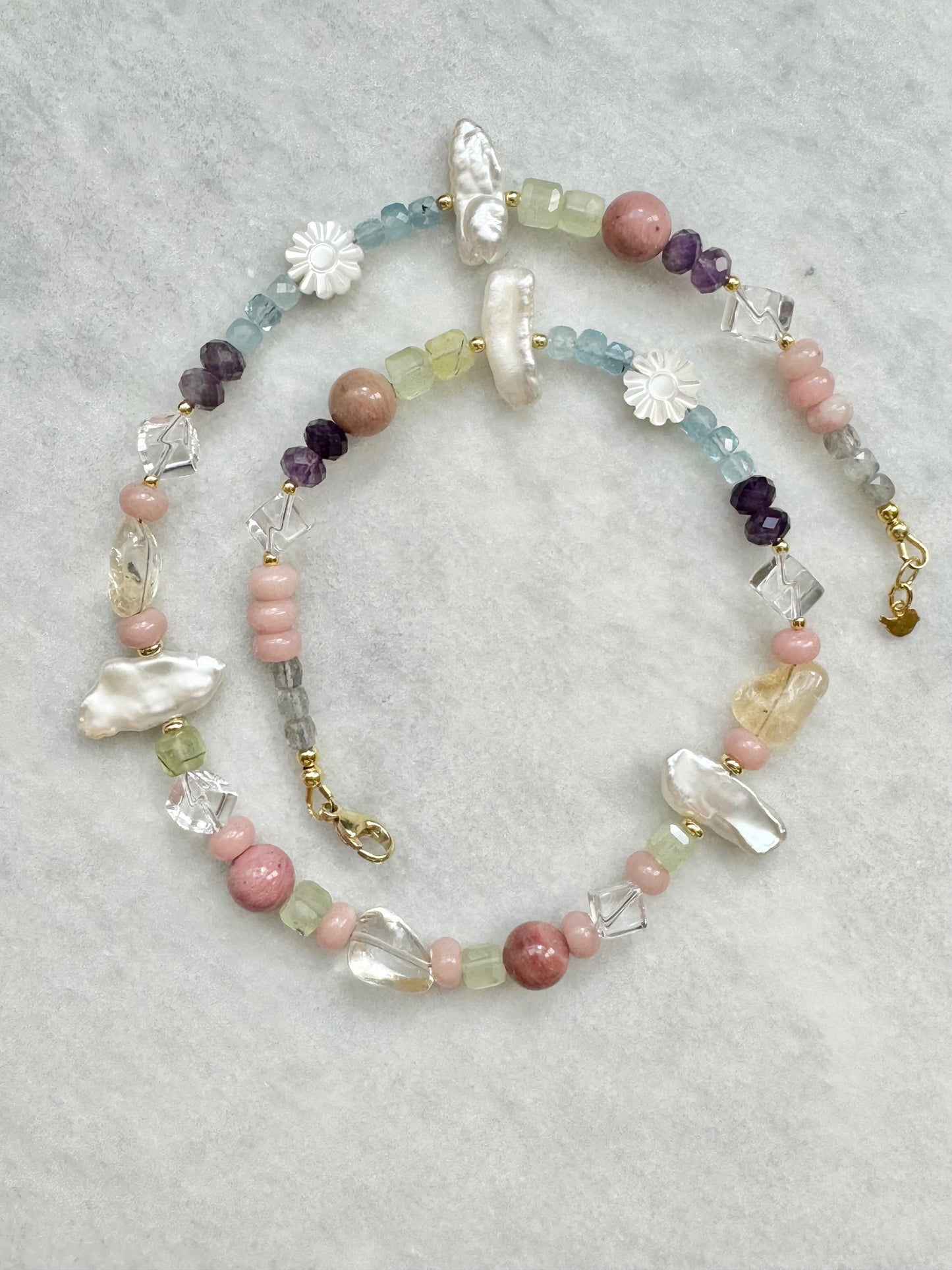 Rainbow Gemstone Last Night’s Dream Necklace